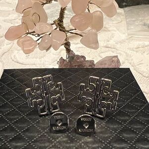 Tory Burch Britten Logo Earrings